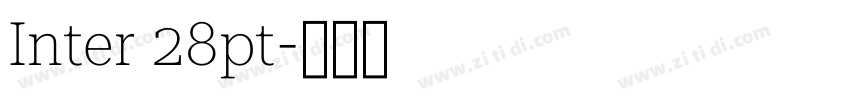 Inter 28pt字体转换